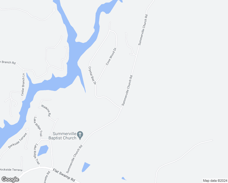 map of restaurants, bars, coffee shops, grocery stores, and more near 2614 Summerville Church Road in Denton