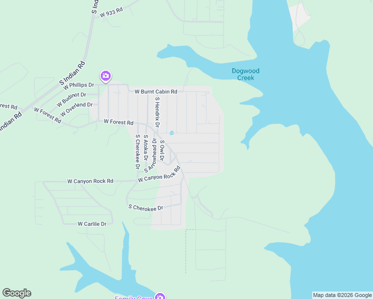 map of restaurants, bars, coffee shops, grocery stores, and more near 15718 West Flint Rock Road in Park Hill