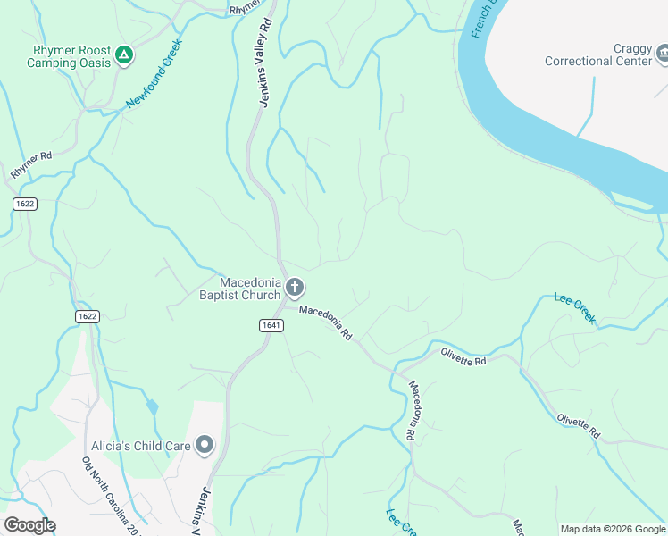 map of restaurants, bars, coffee shops, grocery stores, and more near 45 Old Macedonia Road in Alexander