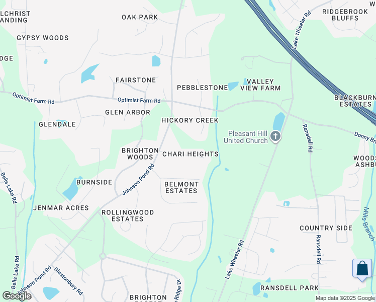 map of restaurants, bars, coffee shops, grocery stores, and more near 2625 Sheffield Street in Apex