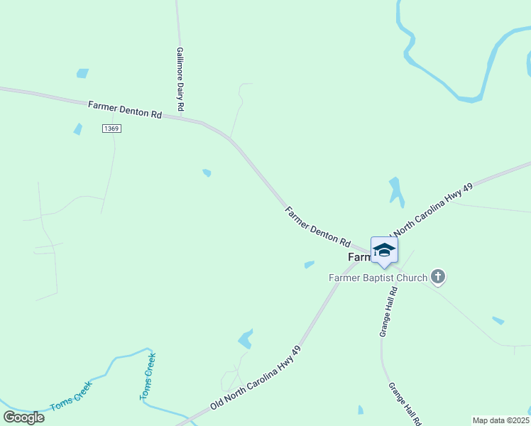 map of restaurants, bars, coffee shops, grocery stores, and more near 4771 Farmer Denton Road in Denton
