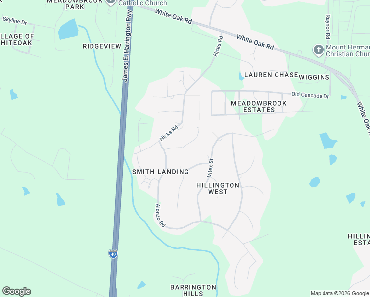 map of restaurants, bars, coffee shops, grocery stores, and more near 4332 Lloyd Lane in Garner