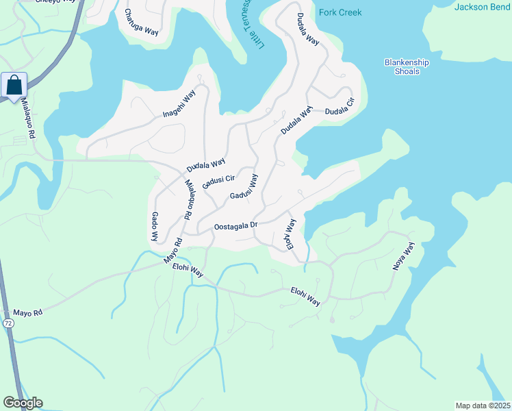 map of restaurants, bars, coffee shops, grocery stores, and more near 235 Gadusi Way in Loudon