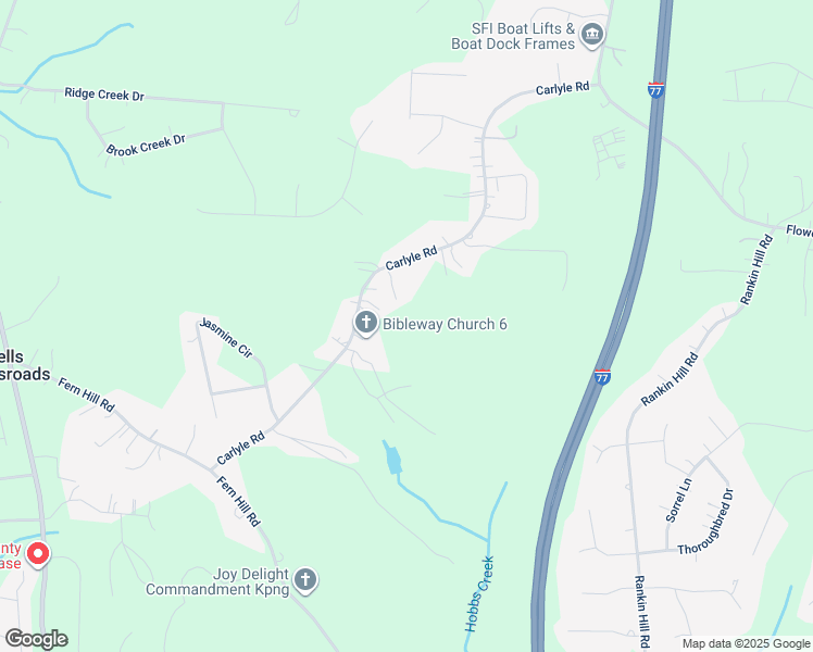 map of restaurants, bars, coffee shops, grocery stores, and more near 311 Carlyle Road in Troutman