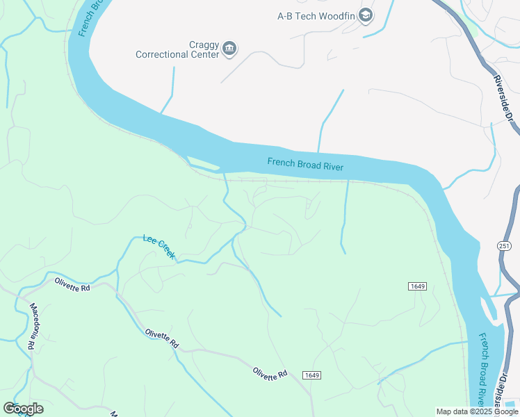 map of restaurants, bars, coffee shops, grocery stores, and more near 3 River Run in Asheville