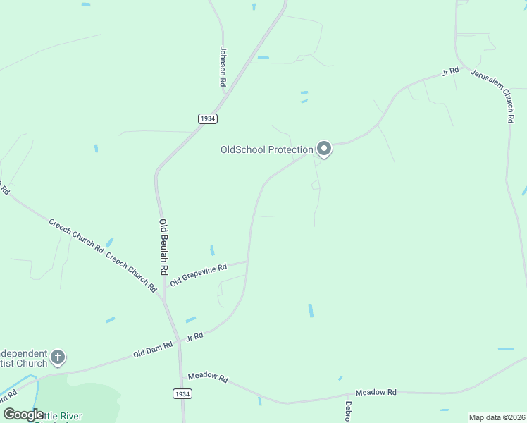 map of restaurants, bars, coffee shops, grocery stores, and more near 2158 Junior Road in Kenly