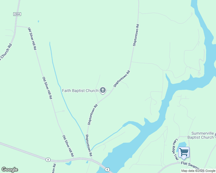 map of restaurants, bars, coffee shops, grocery stores, and more near 4422 Shiptontown Road in Denton