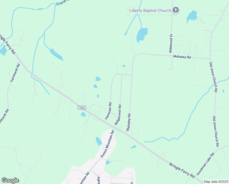 map of restaurants, bars, coffee shops, grocery stores, and more near 435 Hartman Road in Salisbury