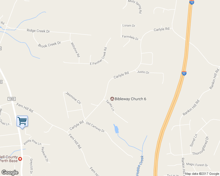map of restaurants, bars, coffee shops, grocery stores, and more near 311 Carlyle Road in Troutman