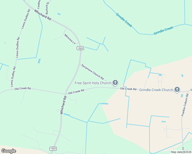 map of restaurants, bars, coffee shops, grocery stores, and more near 1236-1240 Sycamore Church Rd in Greenville