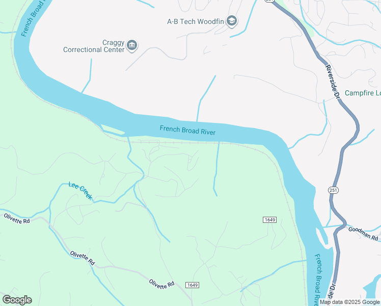 map of restaurants, bars, coffee shops, grocery stores, and more near 42 River Run in Asheville