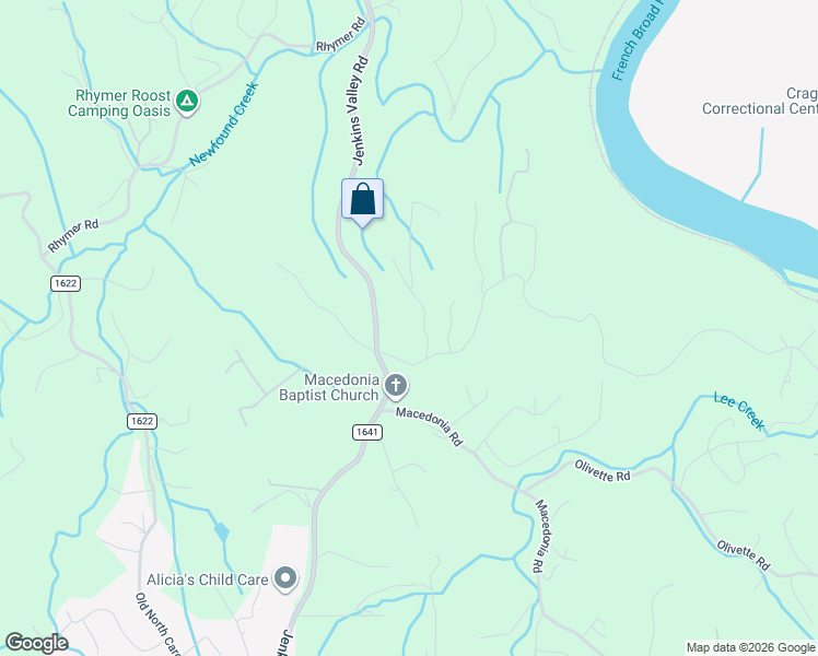 map of restaurants, bars, coffee shops, grocery stores, and more near 6 Old Macedonia Road in Alexander