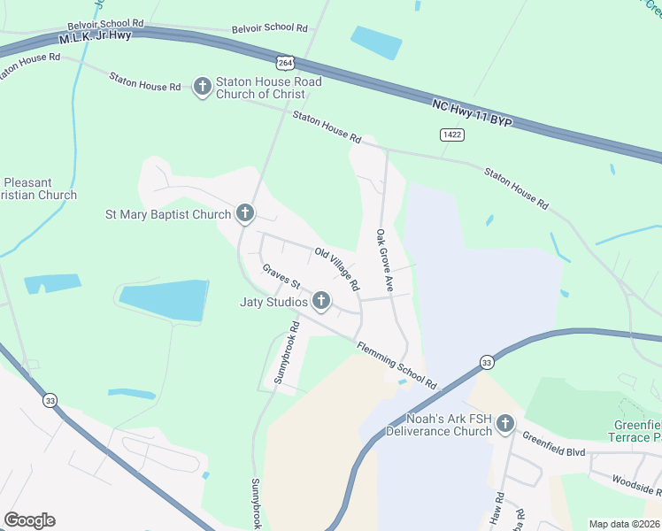 map of restaurants, bars, coffee shops, grocery stores, and more near 2204 Gunston Court in Greenville