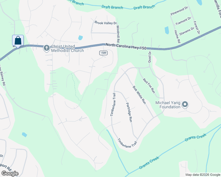 map of restaurants, bars, coffee shops, grocery stores, and more near 725 Timberlane Trail in Salisbury