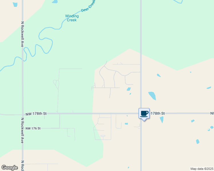 map of restaurants, bars, coffee shops, grocery stores, and more near 18230 Antler Way in Edmond