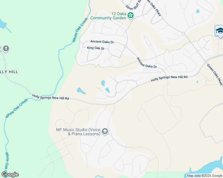 map of restaurants, bars, coffee shops, grocery stores, and more near 12004 Holly Springs New Hill Rd in Apex
