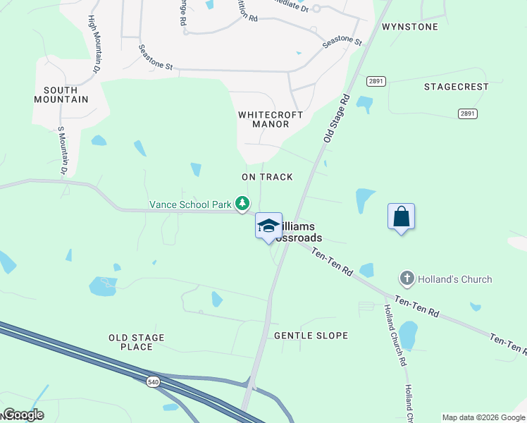 map of restaurants, bars, coffee shops, grocery stores, and more near 4329 On Track Road in Raleigh