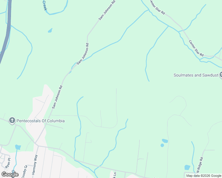 map of restaurants, bars, coffee shops, grocery stores, and more near 958 Sam Johnson Road in Columbia
