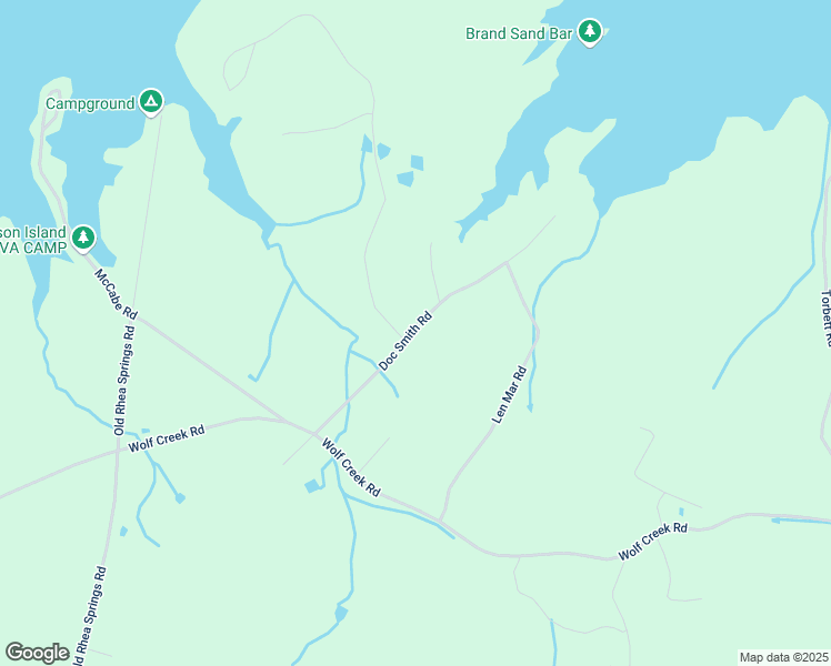 map of restaurants, bars, coffee shops, grocery stores, and more near 326 Doc Smith Road in Spring City