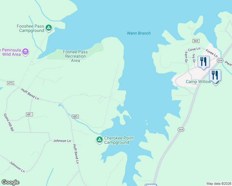 map of restaurants, bars, coffee shops, grocery stores, and more near 600 Scotts Subdivision Lane in Ten Mile