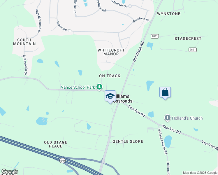 map of restaurants, bars, coffee shops, grocery stores, and more near 4329 On Track Road in Raleigh