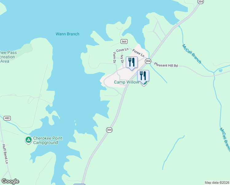 map of restaurants, bars, coffee shops, grocery stores, and more near 101-199 Honeysuckle Lane in Ten Mile
