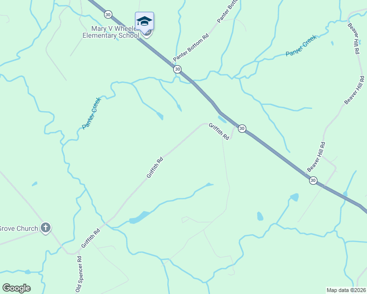 map of restaurants, bars, coffee shops, grocery stores, and more near 12500 Griffith Road in Pikeville