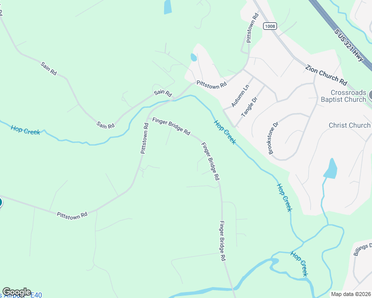 map of restaurants, bars, coffee shops, grocery stores, and more near 1133 Finger Bridge Road in Hickory