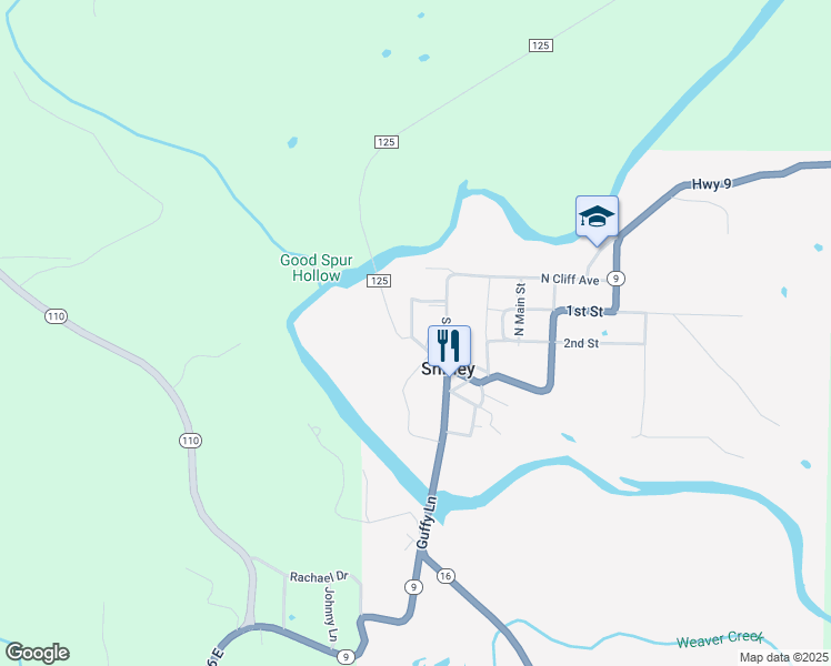 map of restaurants, bars, coffee shops, grocery stores, and more near 40 Haley Avenue in Shirley