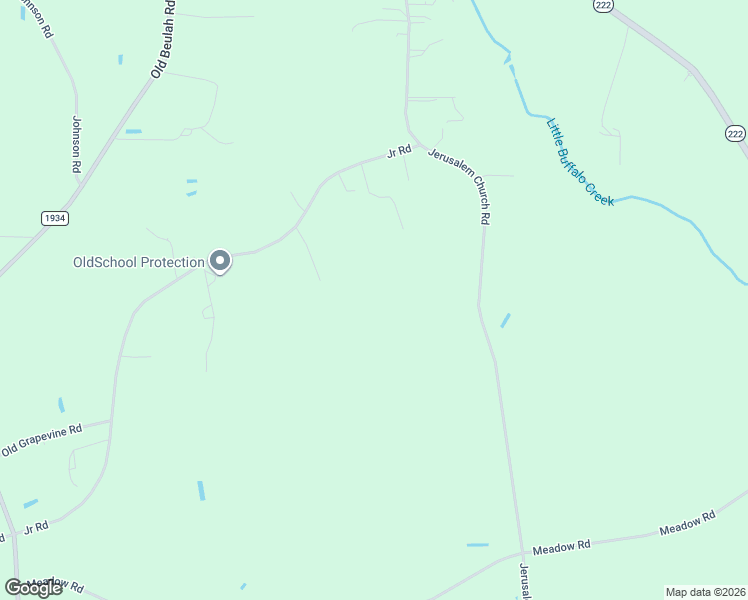 map of restaurants, bars, coffee shops, grocery stores, and more near 2886 Junior Road in Kenly