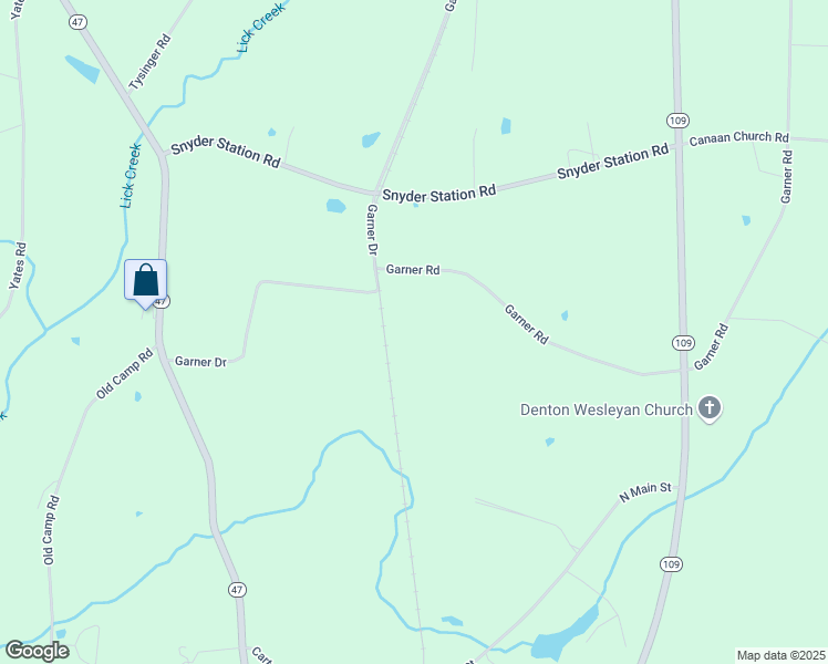 map of restaurants, bars, coffee shops, grocery stores, and more near 188 Garner Road in Denton