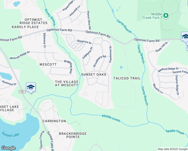 map of restaurants, bars, coffee shops, grocery stores, and more near 112 Arvida Crescent in Holly Springs