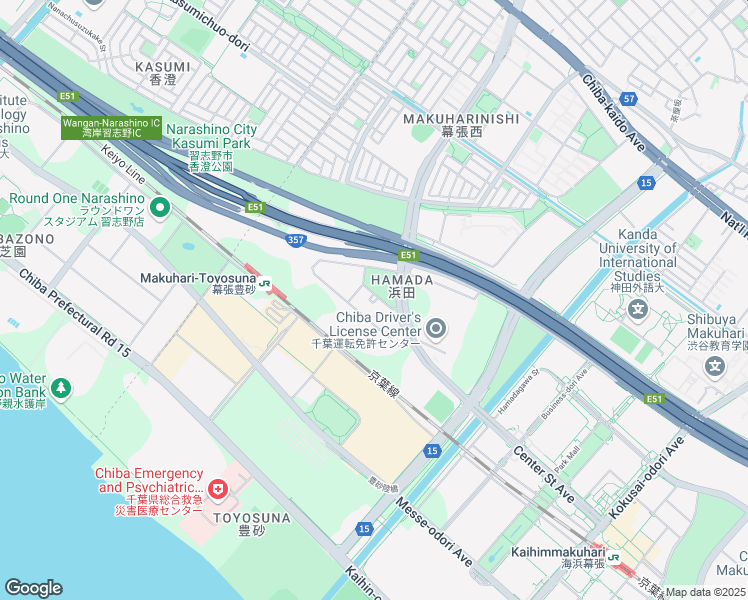 map of restaurants, bars, coffee shops, grocery stores, and more near in Chiba