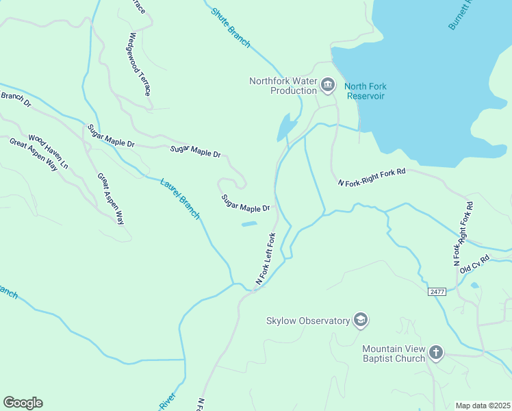 map of restaurants, bars, coffee shops, grocery stores, and more near 1 Sugar Maple Drive in Black Mountain