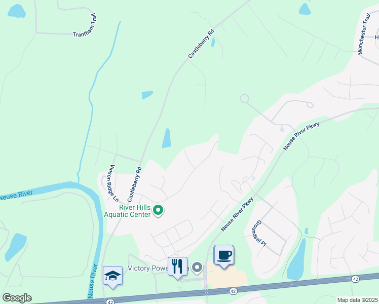 map of restaurants, bars, coffee shops, grocery stores, and more near 86 Brookmont Drive in Clayton