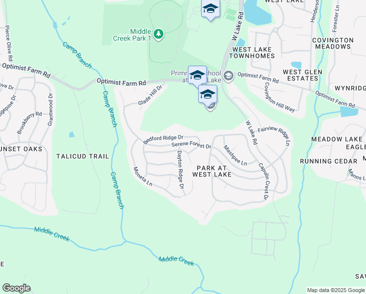 map of restaurants, bars, coffee shops, grocery stores, and more near 7241 Bedford Ridge Drive in Apex