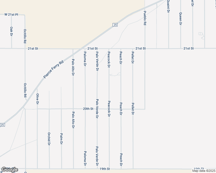 map of restaurants, bars, coffee shops, grocery stores, and more near 18321 Peacock Drive in Dolan Springs