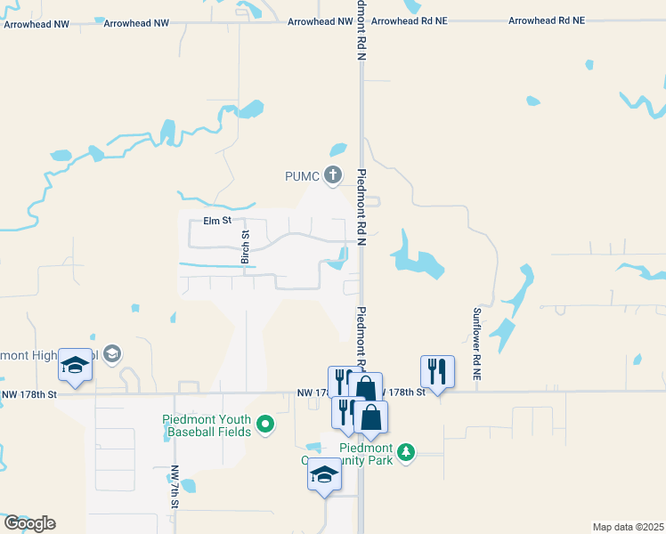 map of restaurants, bars, coffee shops, grocery stores, and more near 52 Cypress Street in Piedmont