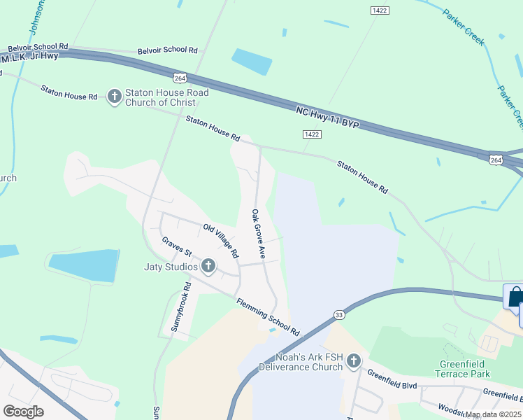 map of restaurants, bars, coffee shops, grocery stores, and more near 312 Oak Grove Avenue in Greenville