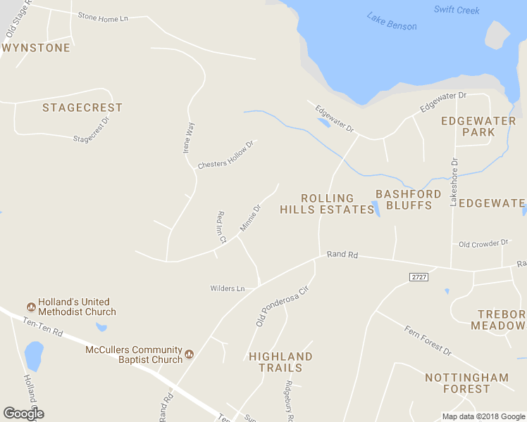 map of restaurants, bars, coffee shops, grocery stores, and more near 1013 Minnie Drive in Raleigh