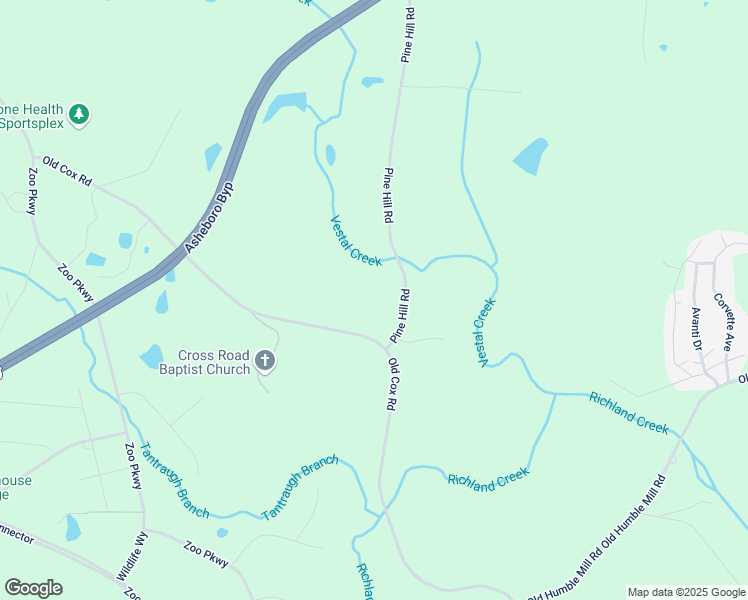 map of restaurants, bars, coffee shops, grocery stores, and more near 1756 Pine Hill Road in Asheboro