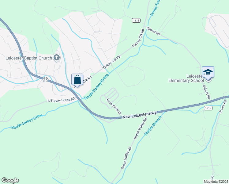 map of restaurants, bars, coffee shops, grocery stores, and more near 16 Regent Heights Road in Fletcher