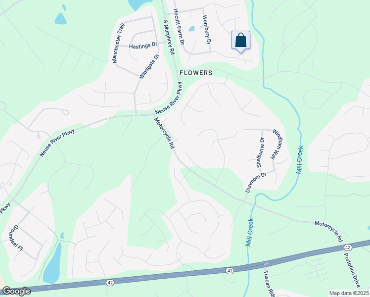 map of restaurants, bars, coffee shops, grocery stores, and more near 214 Cairnie Place in Clayton