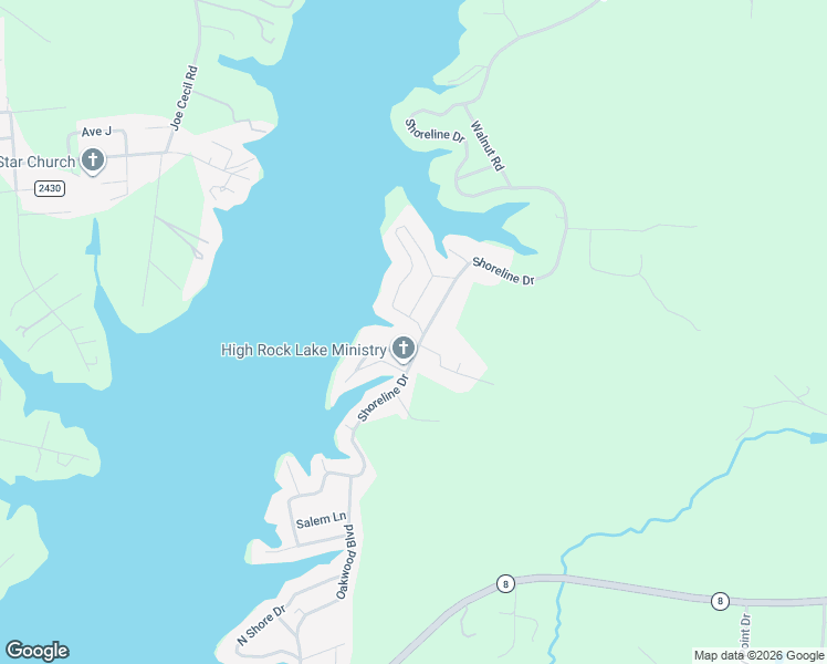 map of restaurants, bars, coffee shops, grocery stores, and more near 733 Shoreline Drive in Lexington