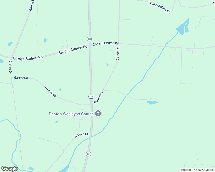 map of restaurants, bars, coffee shops, grocery stores, and more near 1032 Garner Road in Denton