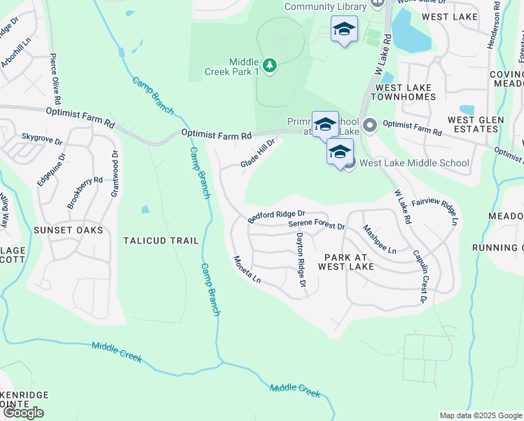map of restaurants, bars, coffee shops, grocery stores, and more near 7265 Bedford Ridge Drive in Apex