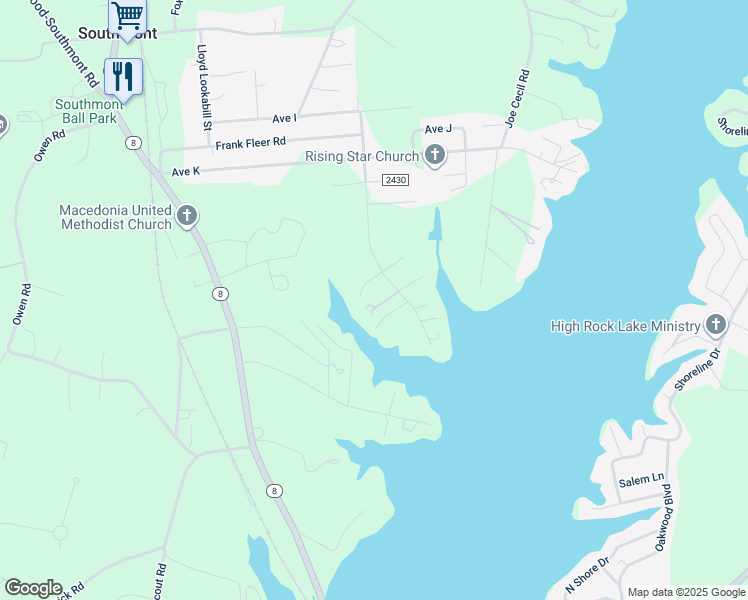 map of restaurants, bars, coffee shops, grocery stores, and more near Linda Avenue in Lexington