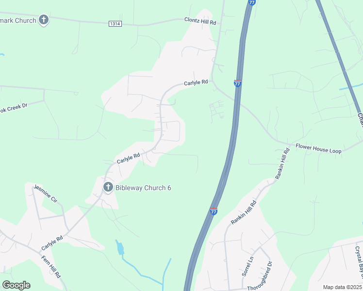map of restaurants, bars, coffee shops, grocery stores, and more near 151 Marlo Loop in Troutman