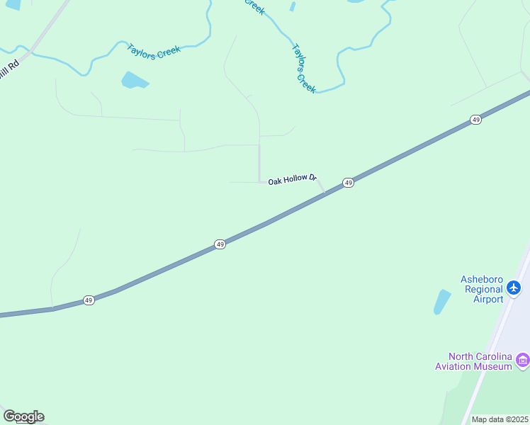 map of restaurants, bars, coffee shops, grocery stores, and more near 3010 North Carolina 49 in Asheboro