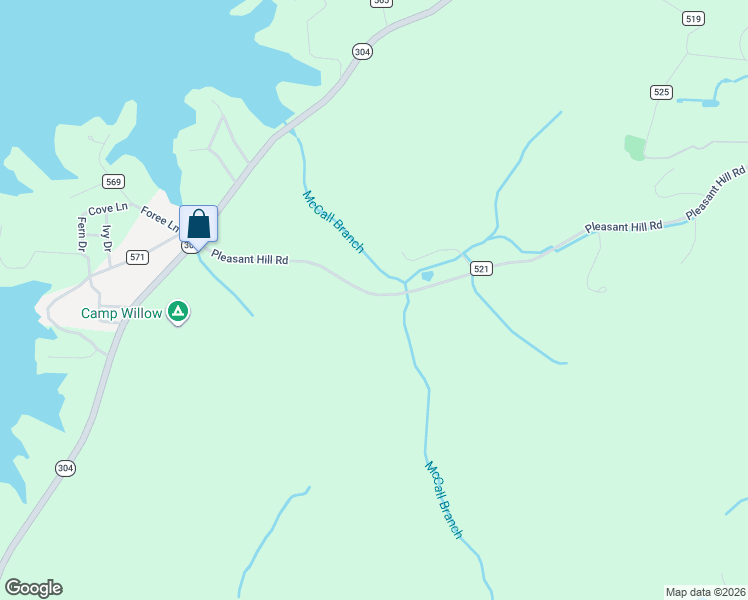 map of restaurants, bars, coffee shops, grocery stores, and more near 582 Pleasant Hill Road in Ten Mile
